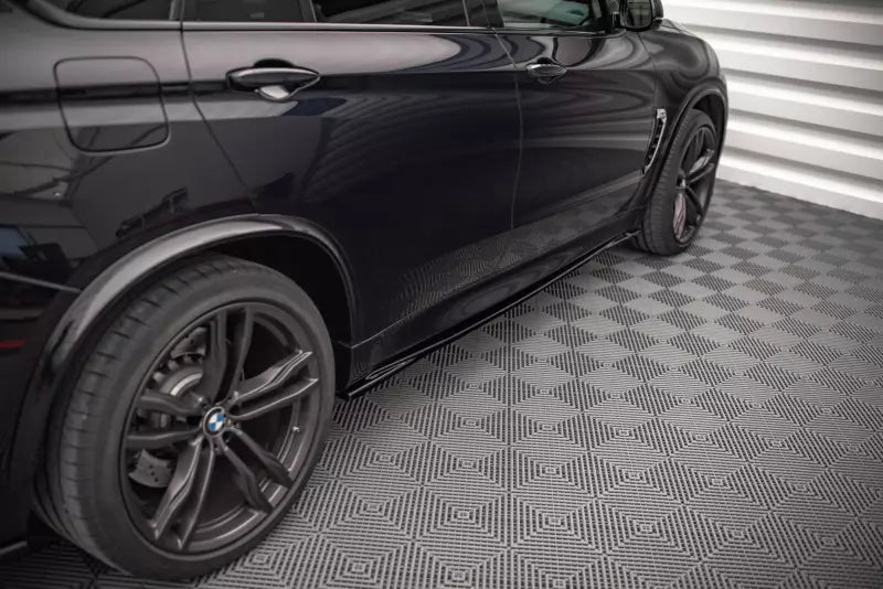 Maxton Design Seitenschweller (Paar) für BMW X5 M F85 Hochglanz schwarz – Ansicht 1