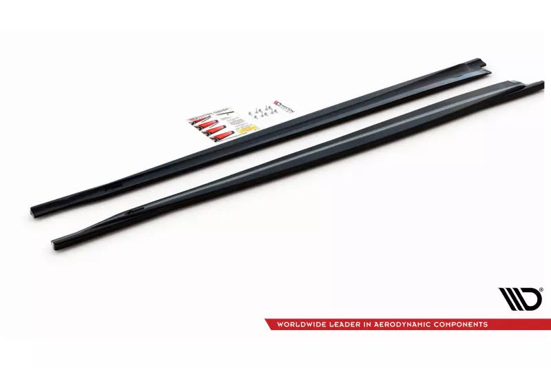 Maxton Design Seitenschweller (Paar) für BMW X5 M F85 Hochglanz schwarz – Ansicht 3