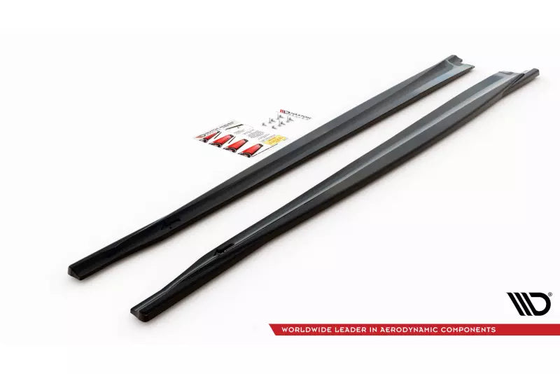 Maxton Design Seitenschweller (Paar) für BMW X5 M F85 Hochglanz schwarz – Ansicht 4