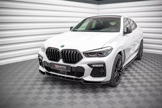 Maxton Design Frontlippe V.1 für BMW X6 M-Paket G06 Hochglanz schwarz – Ansicht 1