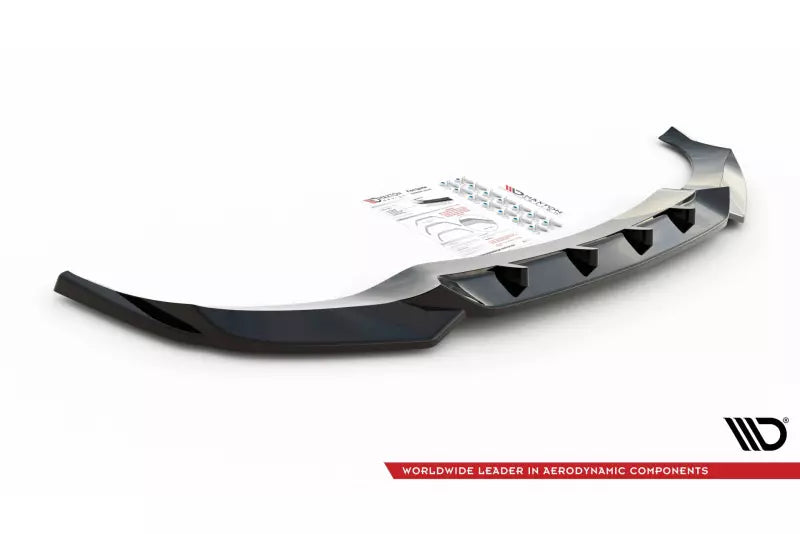 Maxton Design Frontlippe V.1 für BMW X6 M-Paket G06 Hochglanz schwarz – Ansicht 4