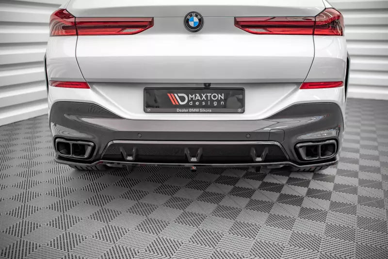 Maxton Design Heckdiffusor DTM Look für BMW X6 M-Paket G06 Hochglanz schwarz – Ansicht 2