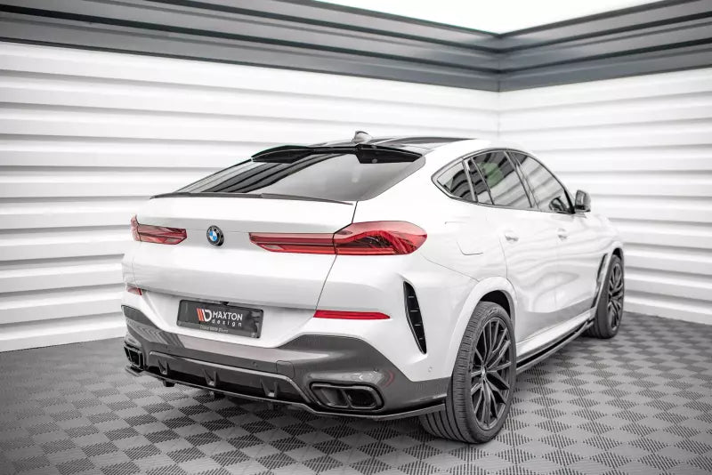 Maxton Design Heckdiffusor DTM Look für BMW X6 M-Paket G06 Hochglanz schwarz – Ansicht 3