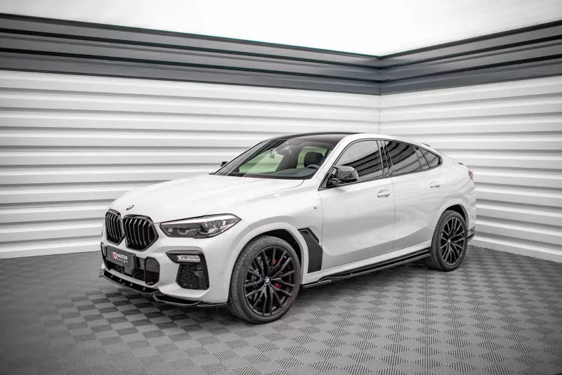 Maxton Design Seitenschweller (Paar) für für BMW X6 M-Paket G06 Hochglanz schwarz – Ansicht 2