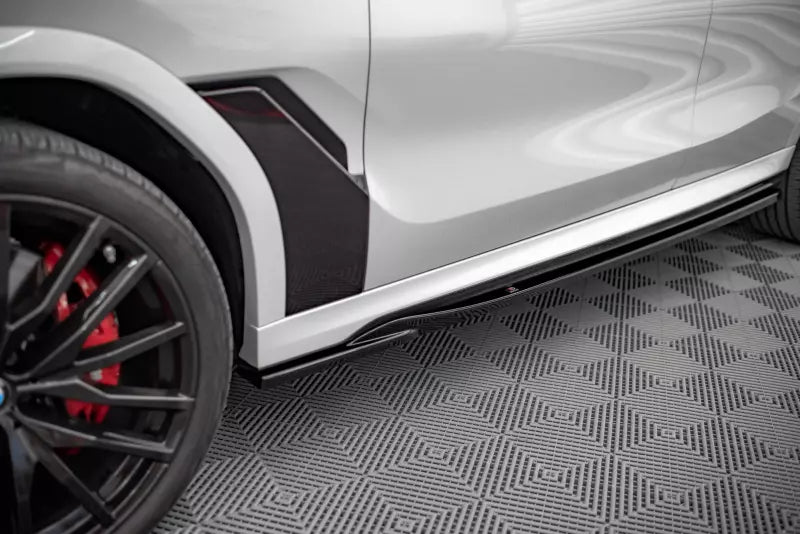 Maxton Design Seitenschweller (Paar) für für BMW X6 M-Paket G06 Hochglanz schwarz – Ansicht 3