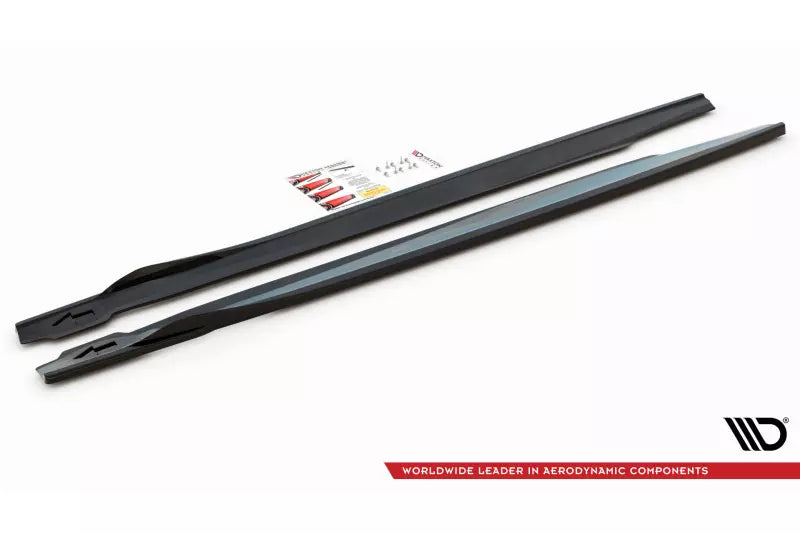 Maxton Design Seitenschweller (Paar) für für BMW X6 M-Paket G06 Hochglanz schwarz – Ansicht 4