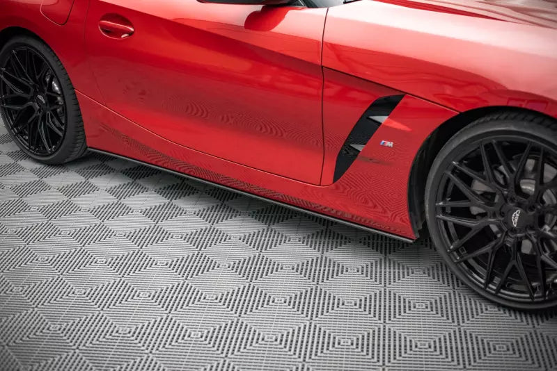 Maxton Design Street Pro Seitenschweller (Paar) für BMW Z4 M-Paket G29 matt schwarz – Ansicht 1