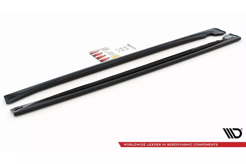 Maxton Design Seitenschweller (Paar) für Dodge Durango RT Mk3 Hochglanz schwarz – Ansicht 4