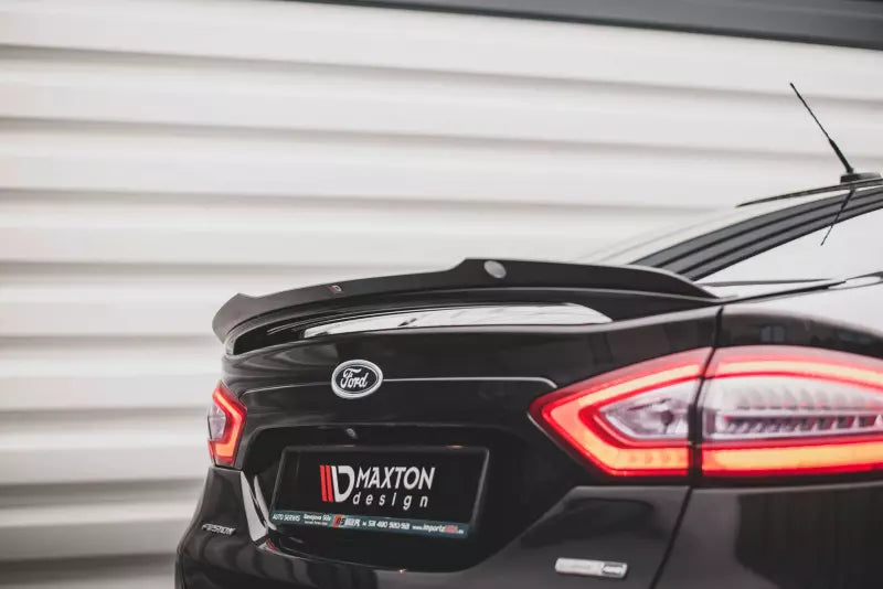 Maxton Design Heckspoiler Lippe für Ford Mondeo Mk5 Hochglanz schwarz – Ansicht 1