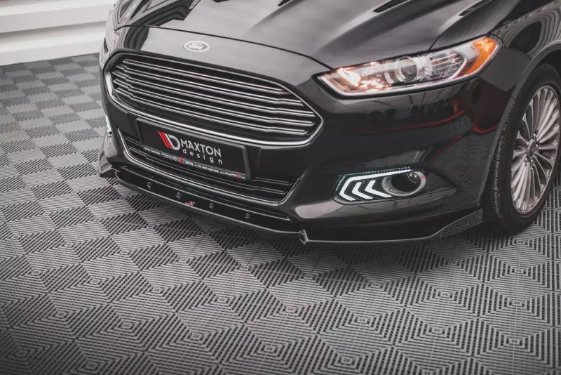 Maxton Design Frontlippe für Ford Mondeo Mk5 Hochglanz schwarz – Ansicht 1
