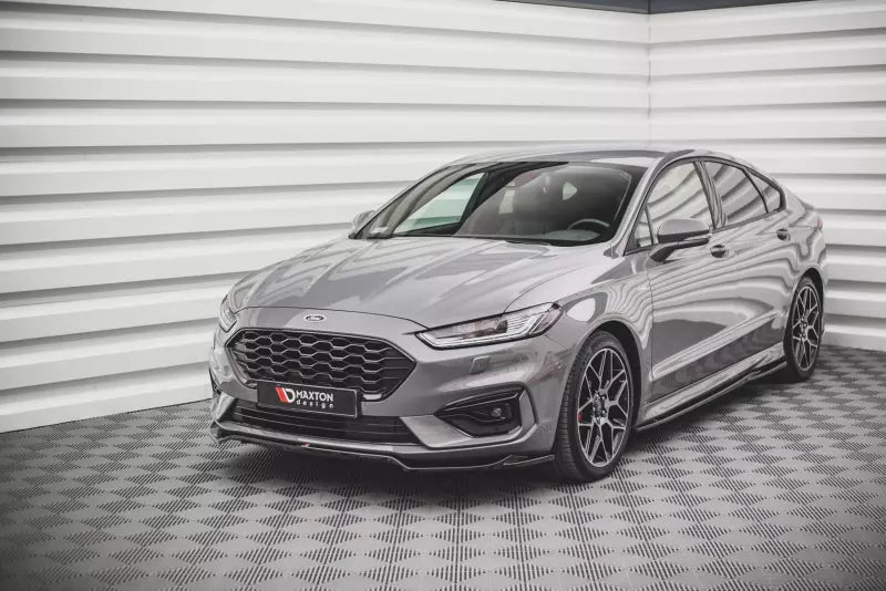 Maxton Design Frontlippe V.1 für Ford Mondeo ST-Line Mk5 Facelift Hochglanz schwarz – Ansicht 1