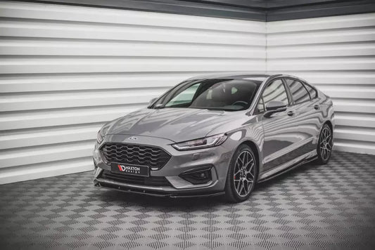 Maxton Design Frontlippe V.2 für Ford Mondeo ST-Line Mk5 Facelift Hochglanz schwarz – Ansicht 1