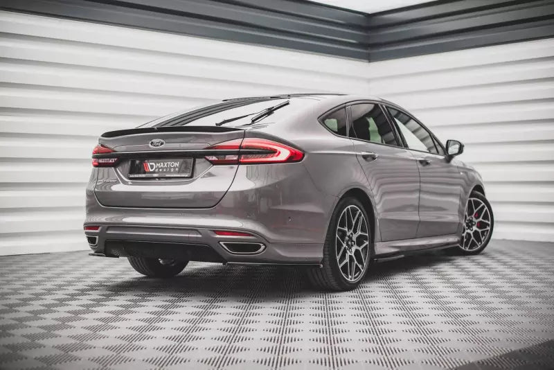 Maxton Design Diffusor Flaps V.1 für Ford Mondeo ST-Line Mk5 Facelift Hochglanz schwarz – Ansicht 1