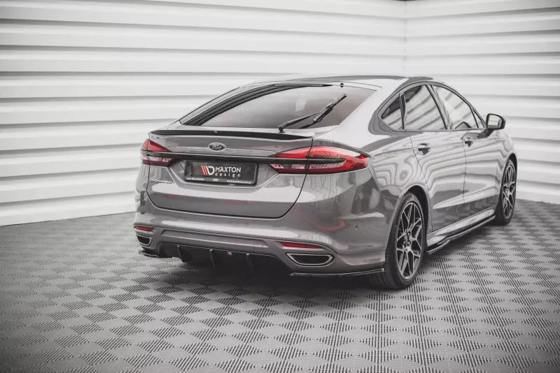 Maxton Design Diffusor Flaps V.2 für Ford Mondeo ST-Line Mk5 Facelift Hochglanz schwarz – Ansicht 4