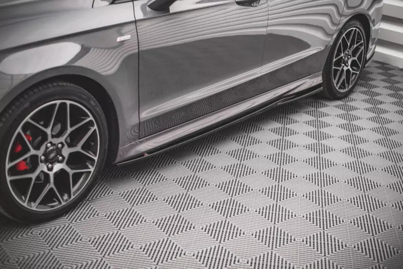 Maxton Design Seitenschweller (Paar) für Ford Mondeo ST-Line Mk5 Facelift Hochglanz schwarz – Ansicht 1