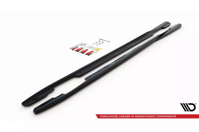 Maxton Design Seitenschweller (Paar) für Ford Mondeo ST-Line Mk5 Facelift Hochglanz schwarz – Ansicht 4