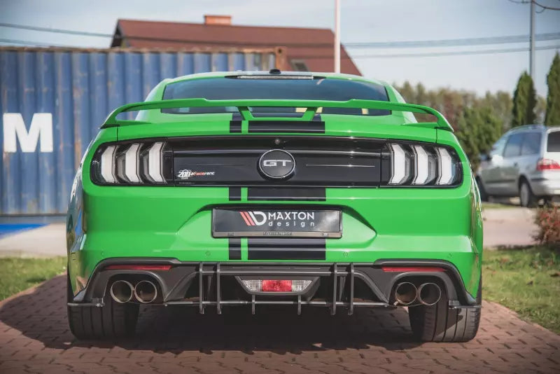 Maxton Design Street Pro Heckdiffusor für Ford Mustang GT Mk6 Facelift Schwarz – Ansicht 1