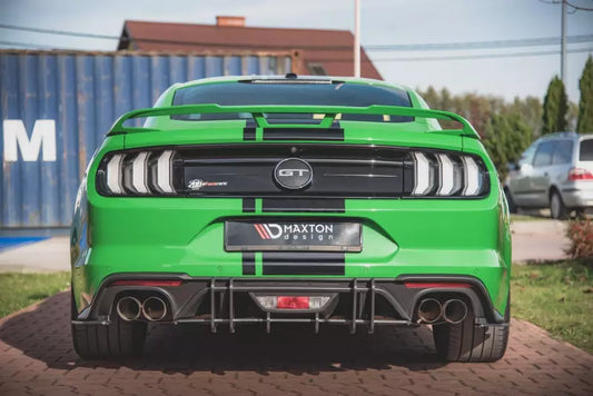 Maxton Design Street Pro Heckdiffusor für Ford Mustang GT Mk6 Facelift Schwarz – Ansicht 1