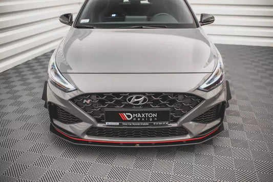 Maxton Design Street Pro Frontlippe für Hyundai I30 N Hatchback/Fastback Mk3 Facelift schwarz – Ansicht 1