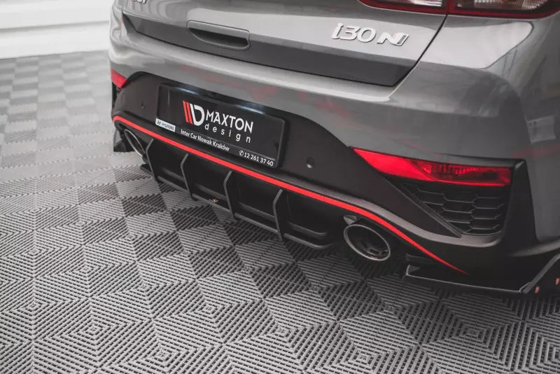 Maxton Design Street Pro Heckdiffusor für Hyundai I30 N Hatchback Mk3 Facelift Schwarz – Ansicht 1