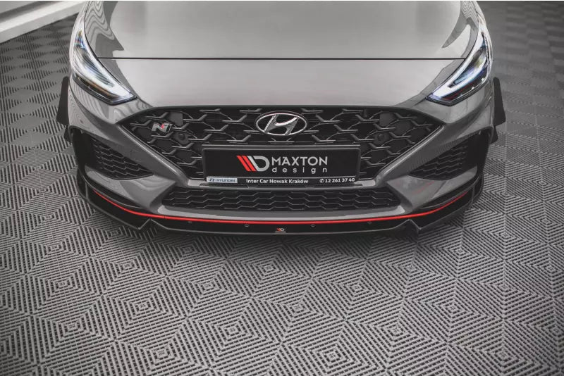 Maxton Design Frontlippe V.2 für Hyundai I30 N / N-Line Hatchback / Fastback Mk3 Facelift Hochglanz schwarz – Ansicht 2
