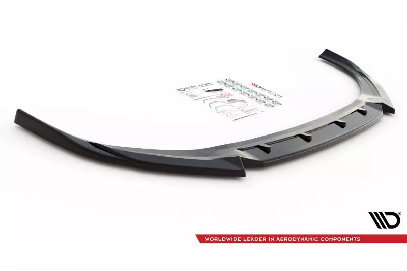 Maxton Design Frontlippe V.2 für Hyundai I30 N / N-Line Hatchback / Fastback Mk3 Facelift Hochglanz schwarz – Ansicht 4