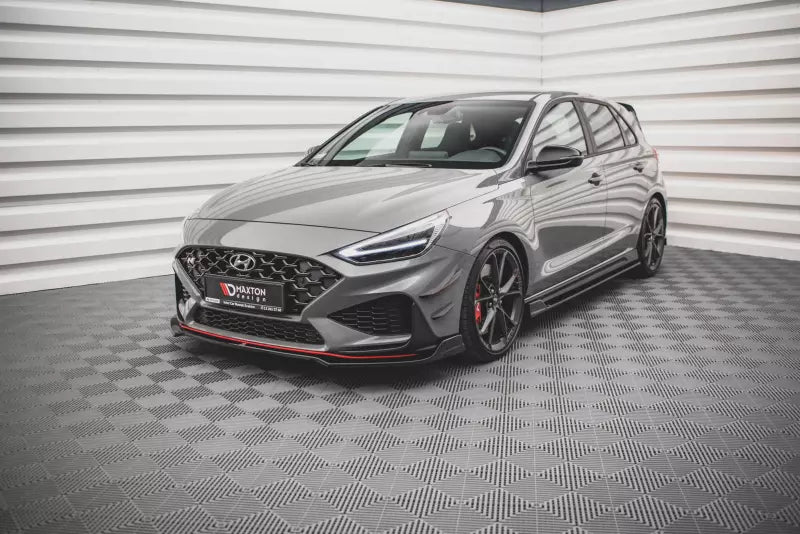 Maxton Design Frontlippe V.3 für Hyundai I30 N Hatchback / Fastback Mk3 Facelift Hochglanz schwarz – Ansicht 1