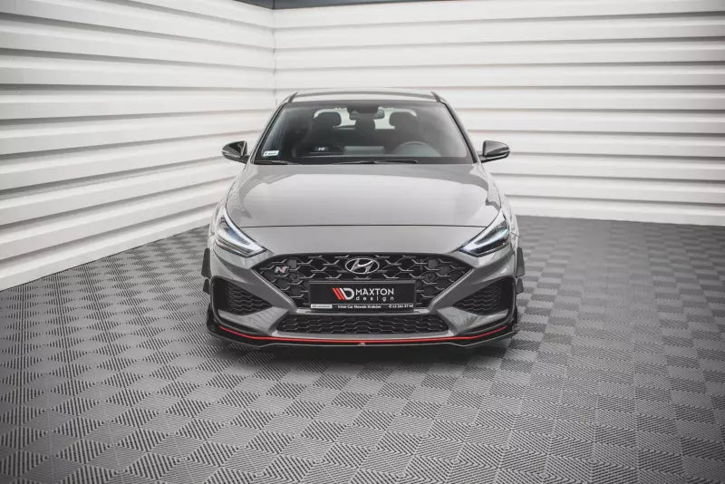 Maxton Design Frontlippe V.3 für Hyundai I30 N Hatchback / Fastback Mk3 Facelift Hochglanz schwarz – Ansicht 2