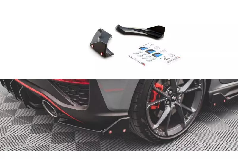Maxton Design Diffusor Flaps V.1 für Hyundai I30 N Hatchback Mk3 Facelift Hochglanz schwarz – Ansicht 2
