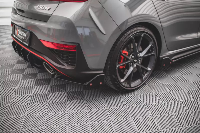 Maxton Design Diffusor Flaps V.1 für Hyundai I30 N Hatchback Mk3 Facelift Hochglanz schwarz – Ansicht 4