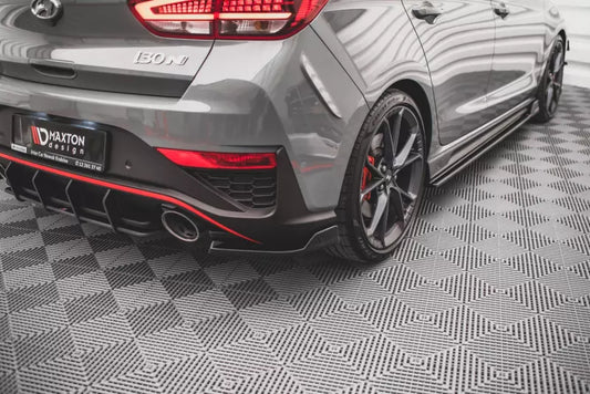 Maxton Design Diffusor Flaps V.3 für Hyundai I30 N Hatchback Mk3 Facelift Hochglanz schwarz – Ansicht 1