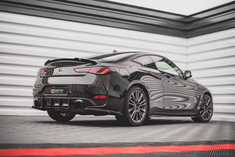 Maxton Design Heckspoiler Lippe für Infiniti Q60 S Mk2 Hochglanz schwarz – Ansicht 1