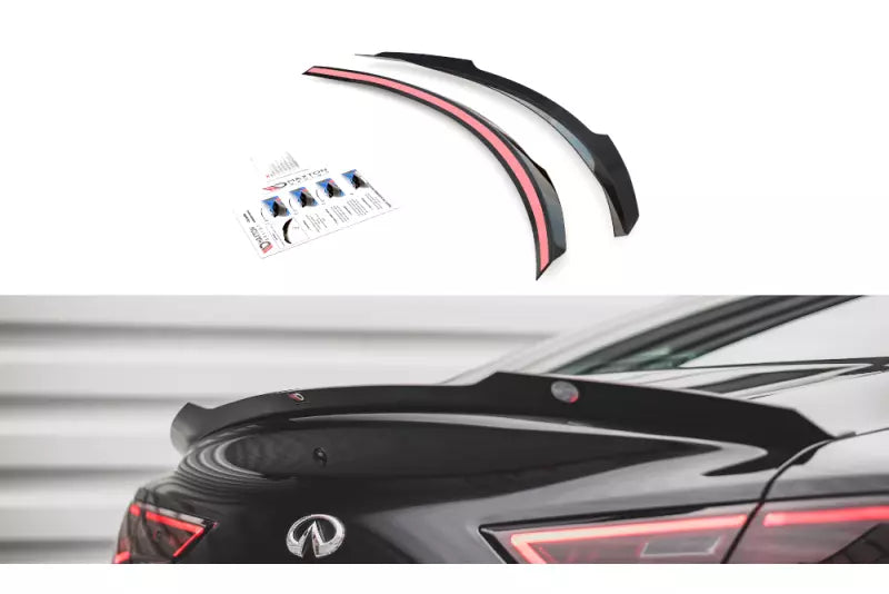 Maxton Design Heckspoiler Lippe für Infiniti Q60 S Mk2 Hochglanz schwarz – Ansicht 2