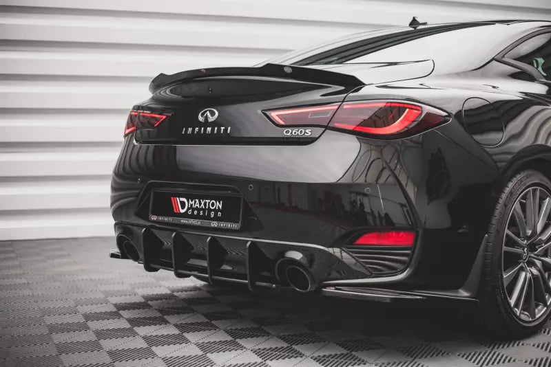 Maxton Design Street Pro Heckdiffusor für Infiniti Q60 S Mk2 Schwarz – Ansicht 1