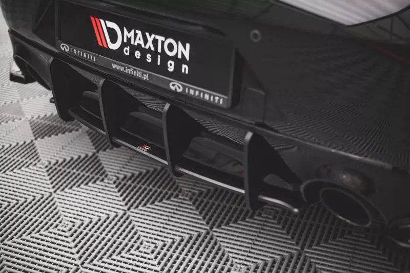 Maxton Design Street Pro Heckdiffusor für Infiniti Q60 S Mk2 Schwarz – Ansicht 2