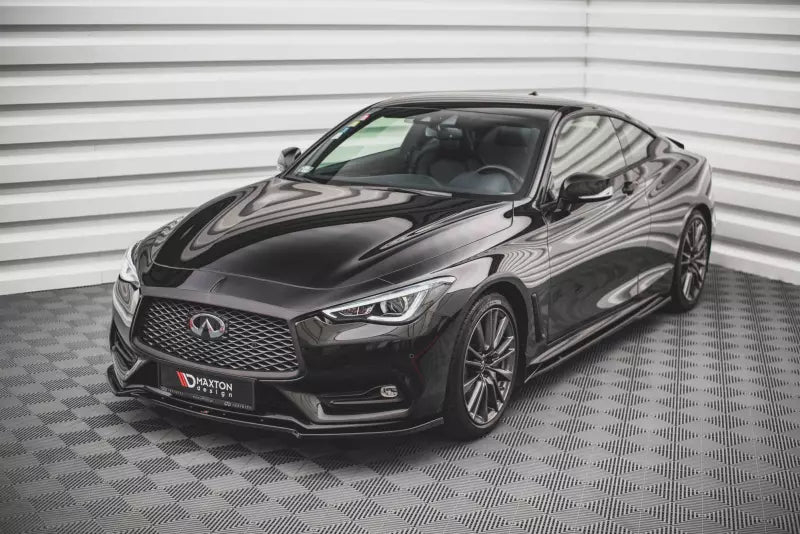 Maxton Design Frontlippe für Infiniti Q60 S Mk2 Hochglanz schwarz – Ansicht 1