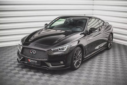 Maxton Design Frontlippe für Infiniti Q60 S Mk2 Hochglanz schwarz – Ansicht 1
