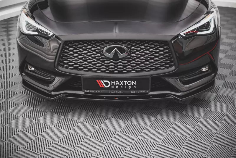 Maxton Design Frontlippe für Infiniti Q60 S Mk2 Hochglanz schwarz – Ansicht 2