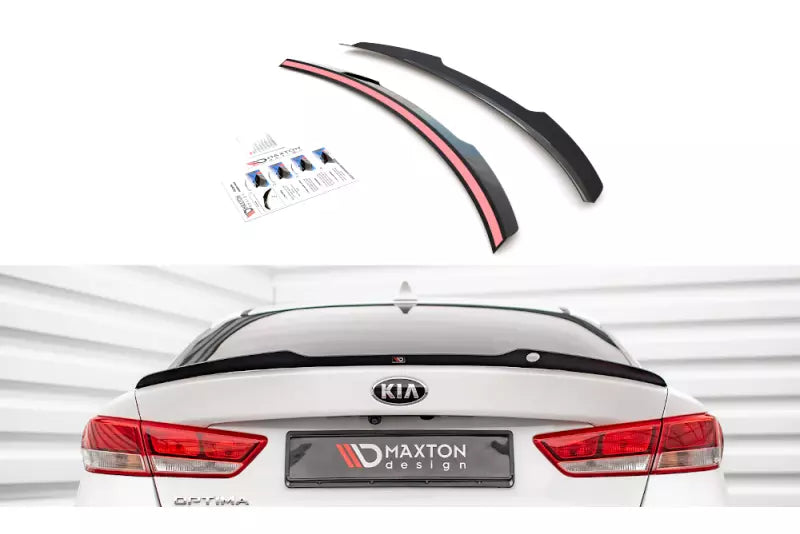 Maxton Design Heckspoiler Lippe für Kia Optima Mk4 Hochglanz schwarz – Ansicht 2
