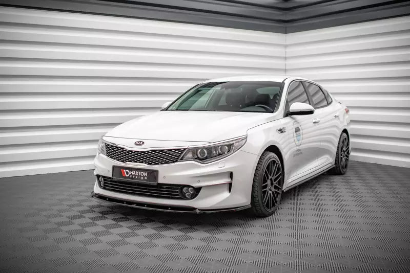 Maxton Design Frontlippe V.1 für Kia Optima Mk4 Hochglanz schwarz – Ansicht 1
