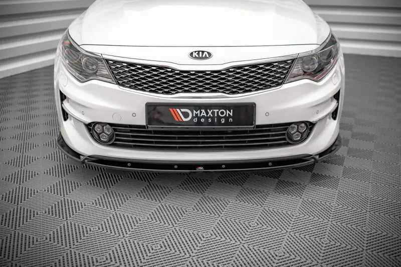 Maxton Design Frontlippe V.1 für Kia Optima Mk4 Hochglanz schwarz – Ansicht 2