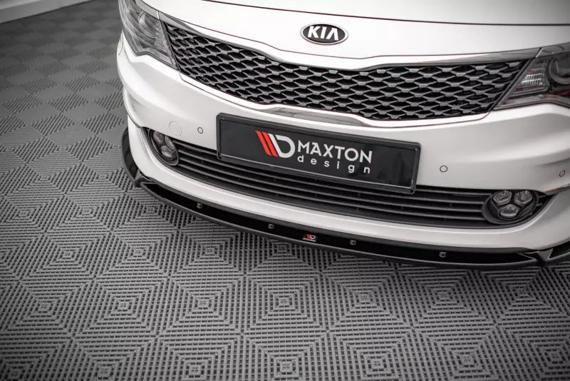 Maxton Design Frontlippe V.1 für Kia Optima Mk4 Hochglanz schwarz – Ansicht 3