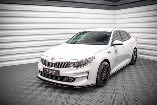 Maxton Design Frontlippe V.2 für Kia Optima Mk4 Hochglanz schwarz – Ansicht 1