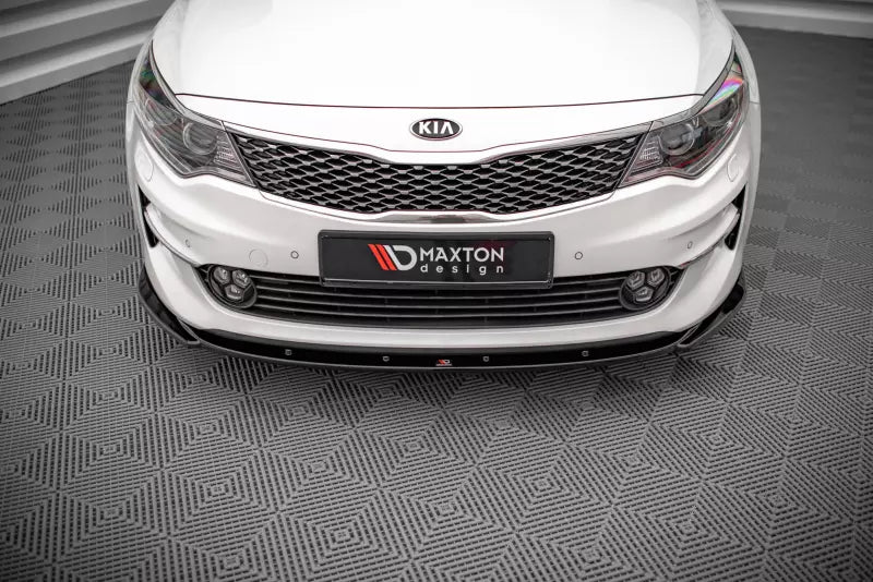 Maxton Design Frontlippe V.2 für Kia Optima Mk4 Hochglanz schwarz – Ansicht 2