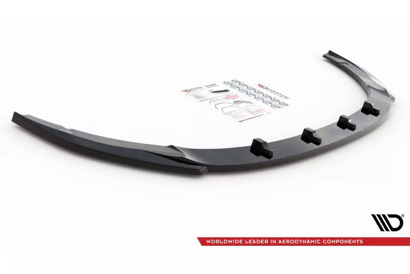 Maxton Design Frontlippe V.2 für Kia Optima Mk4 Hochglanz schwarz – Ansicht 4