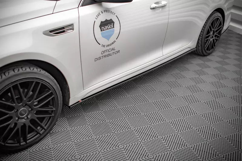 Maxton Design Seitenschweller (Paar) für für Kia Optima Mk4 Hochglanz schwarz – Ansicht 1