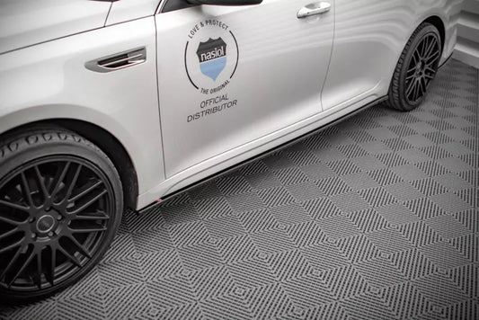 Maxton Design Seitenschweller (Paar) für für Kia Optima Mk4 Hochglanz schwarz – Ansicht 1