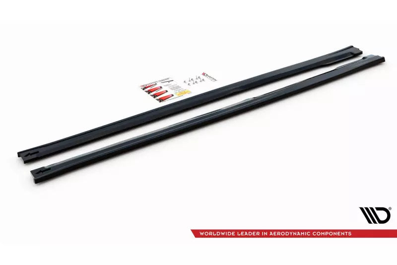 Maxton Design Seitenschweller (Paar) für für Kia Optima Mk4 Hochglanz schwarz – Ansicht 4