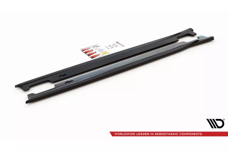 Maxton Design Seitenschweller (Paar) für Kia XCeed Mk1 Hochglanz schwarz – Ansicht 3