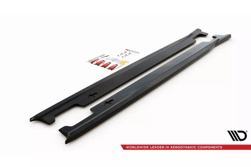 Maxton Design Seitenschweller (Paar) für Kia XCeed Mk1 Hochglanz schwarz – Ansicht 4